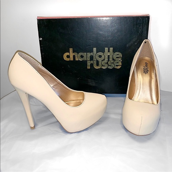 Charlotte Russe Shoes - Charlotte Russe Nude Heels